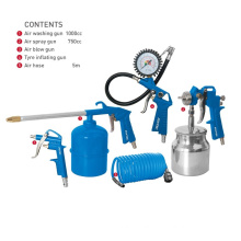 FIXTEC Air tools 5pcs set SUCTION SPRAY GUN